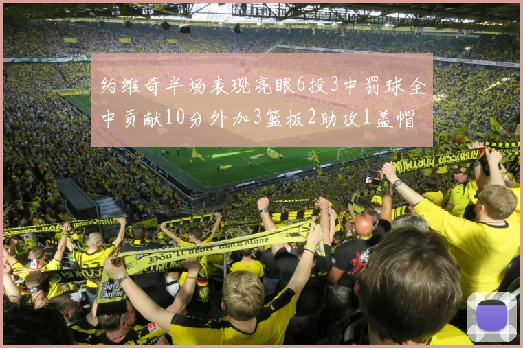 约维奇半场表现亮眼6投3中罚球全中贡献10分外加3篮板2助攻1盖帽